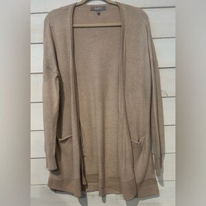 Marled Anthropology Beige Open-Front Cardigan in size Large. Great condition!